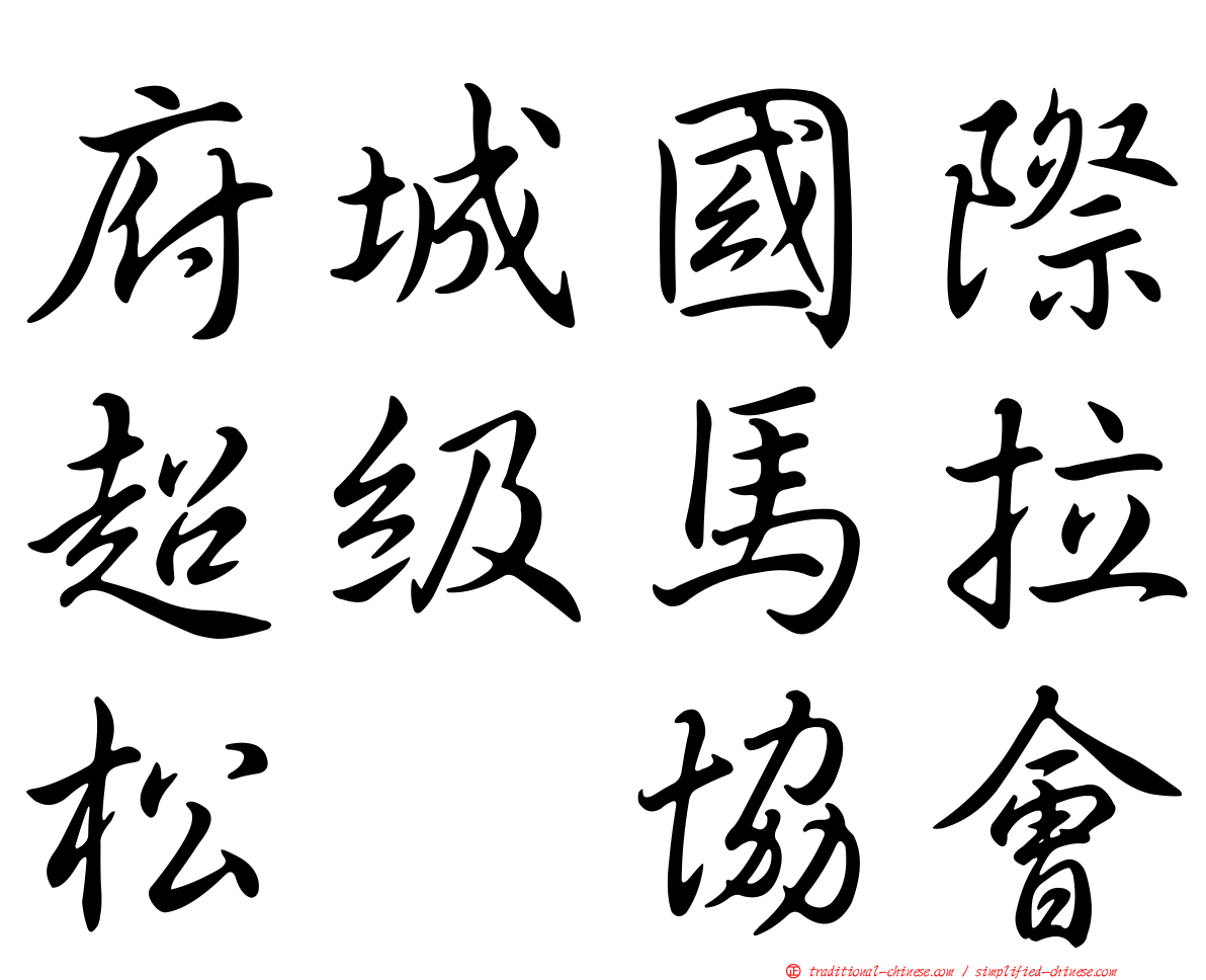 府城國際超級馬拉松　協會